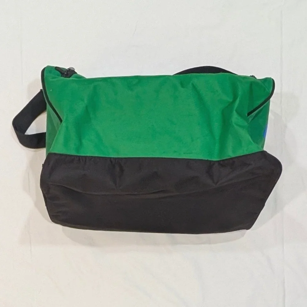 Polo Ralph Green Black Duffel Bag Big Pony 3 Logo Travel Gym